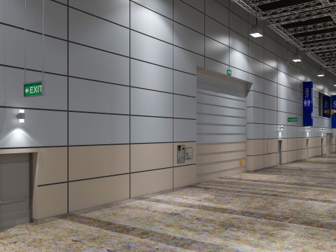 Exhibition Hall interior 8 Modello 3D