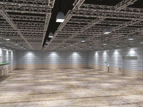 Exhibition Hall interior 8 Modello 3D