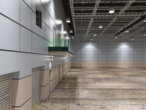 Exhibition Hall interior 8 Modello 3D