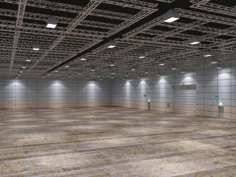 Exhibition Hall interior 8 Modello 3D