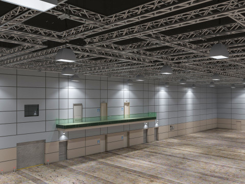 Exhibition Hall interior 8 Modello 3D