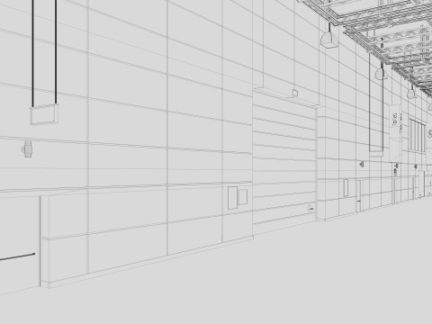 Exhibition Hall interior 8 Modello 3D