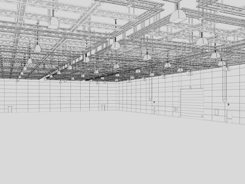 Exhibition Hall interior 8 Modello 3D