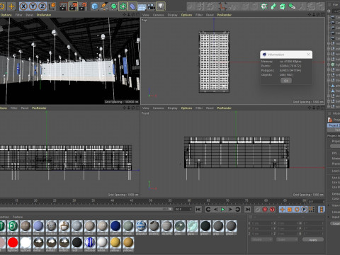 Exhibition Hall interior 8 Modello 3D