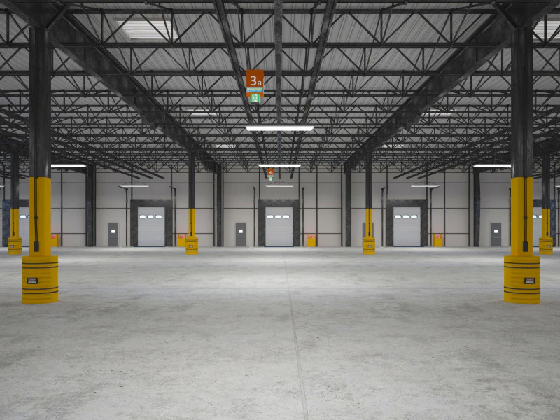 Expositiehal Magazijn 9 binnen en buiten 3D Model .c4d .max .obj .3ds .fbx .stl .blend 