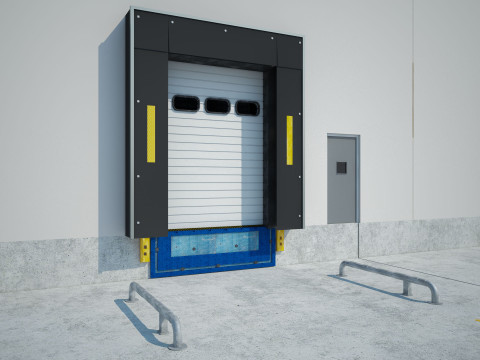 Exhibition Hall Warehouse 9 interior and exterior 3D Model