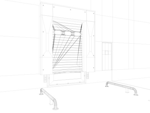 Exhibition Hall Warehouse 9 interior and exterior 3D Model