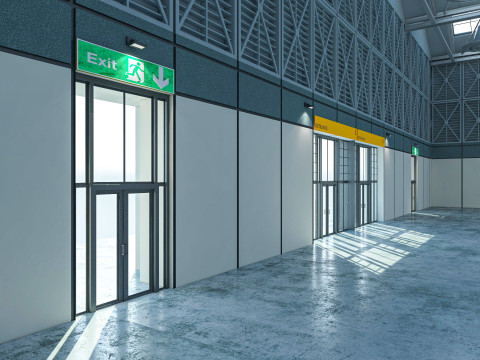 Exhibition Hall 10 interior and exterior Modelo 3D