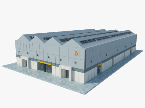 Exhibition Hall 10 interior and exterior Modelo 3D