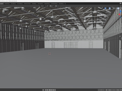 Exhibition Hall 10 interior and exterior Modelo 3D