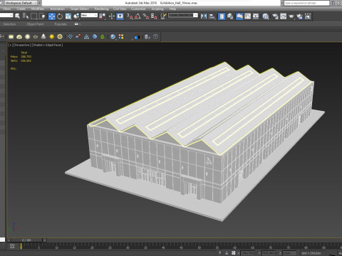 Exhibition Hall 10 interior and exterior Modelo 3D