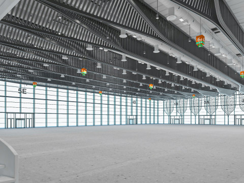 Exhibition Hall interior 11 Model 3D