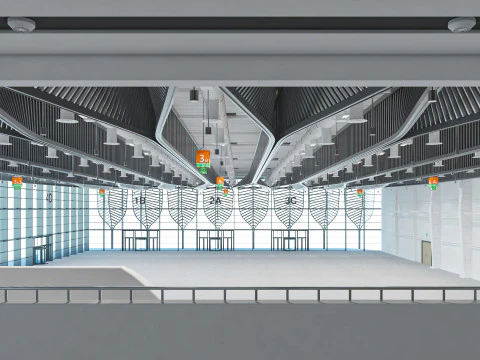 Exhibition Hall interior 11 3D Model