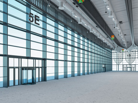 Exhibition Hall interior 11 3D Model