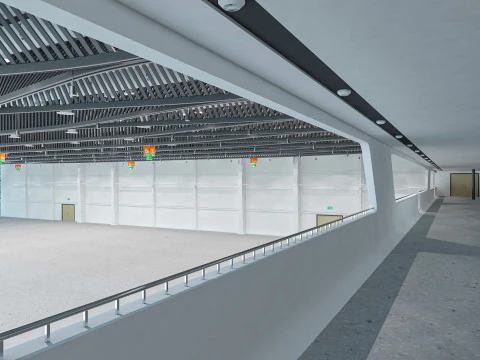 Exhibition Hall interior 11 3D Model