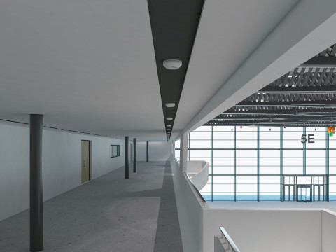 Exhibition Hall interior 11 3D Model
