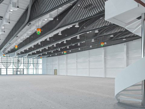 Exhibition Hall interior 11 3D Model