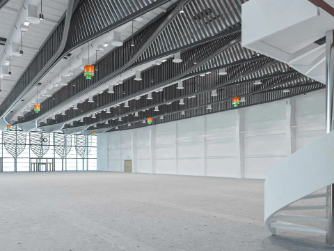 Exhibition Hall interior 11 3D Model