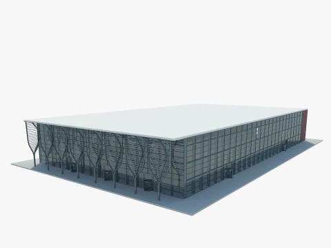 Exhibition Hall interior 11 3D Model