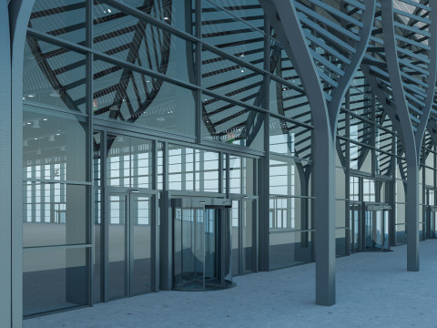 Exhibition Hall interior 11 3D Model