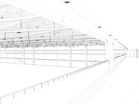 Exhibition Hall interior 11 3D Model