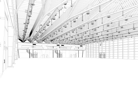 Exhibition Hall interior 11 3D Model