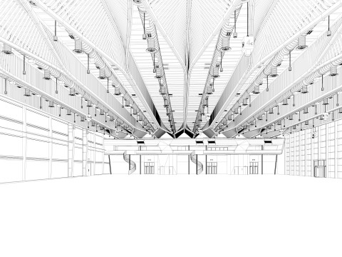 Exhibition Hall interior 11 3D Model