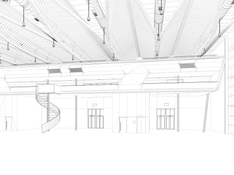 Exhibition Hall interior 11 3D Model