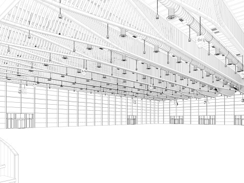 Exhibition Hall interior 11 3D Model