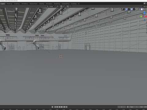 Exhibition Hall interior 11 3D Model