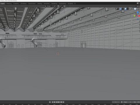 Exhibition Hall interior 11 3D Model