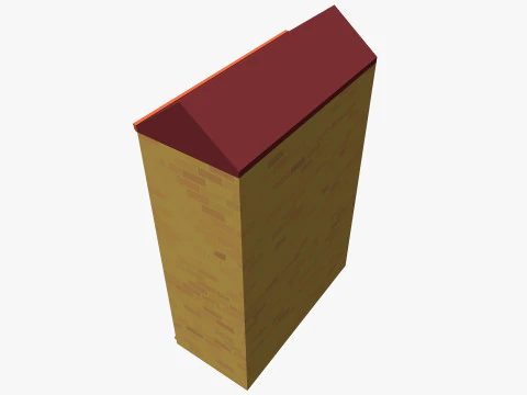 Cartoon Building 3 Low-poly 3D Model