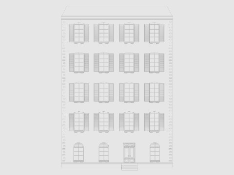 Cartoon Building 3 Low-poly Modelo 3D