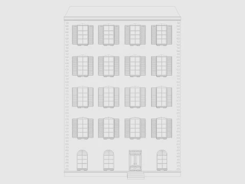 Cartoon Building 3 Low-poly 3D Model