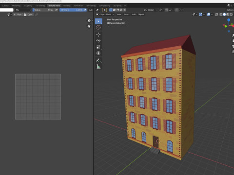 Cartoon Building 3 Low-poly Modelo 3D