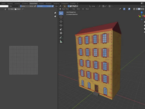 Cartoon Building 3 Low-poly 3D Model