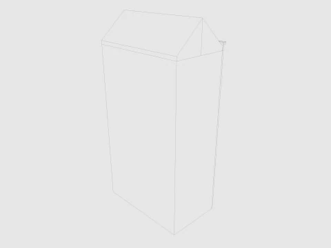 Cartoon Building 4 Low-poly 3D Model