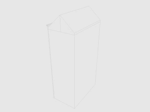 Cartoon Building 4 Low-poly 3D Model