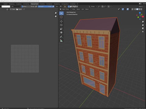 Cartoon Building 4 Low-poly 3D Model