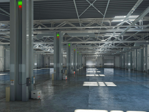 Exhibition Hall interior 12 3D Model