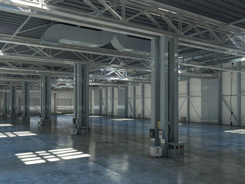 Exhibition Hall interior 12 3D Model