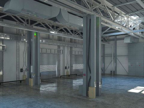Exhibition Hall interior 12 3D Model