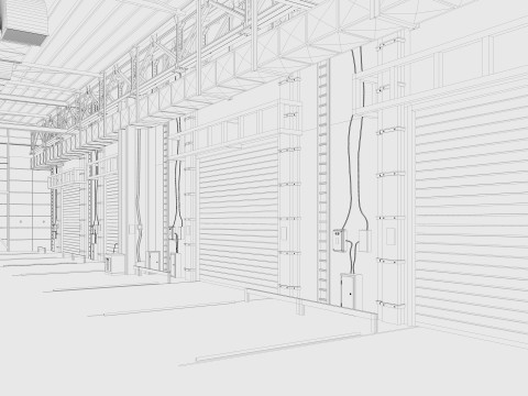Exhibition Hall interior 12 3D Model