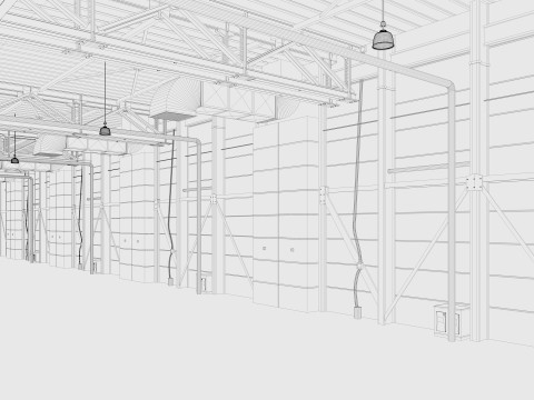 Exhibition Hall interior 12 3D Model