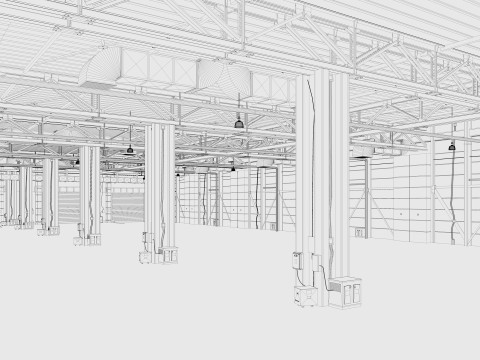 Exhibition Hall interior 12 3D Model
