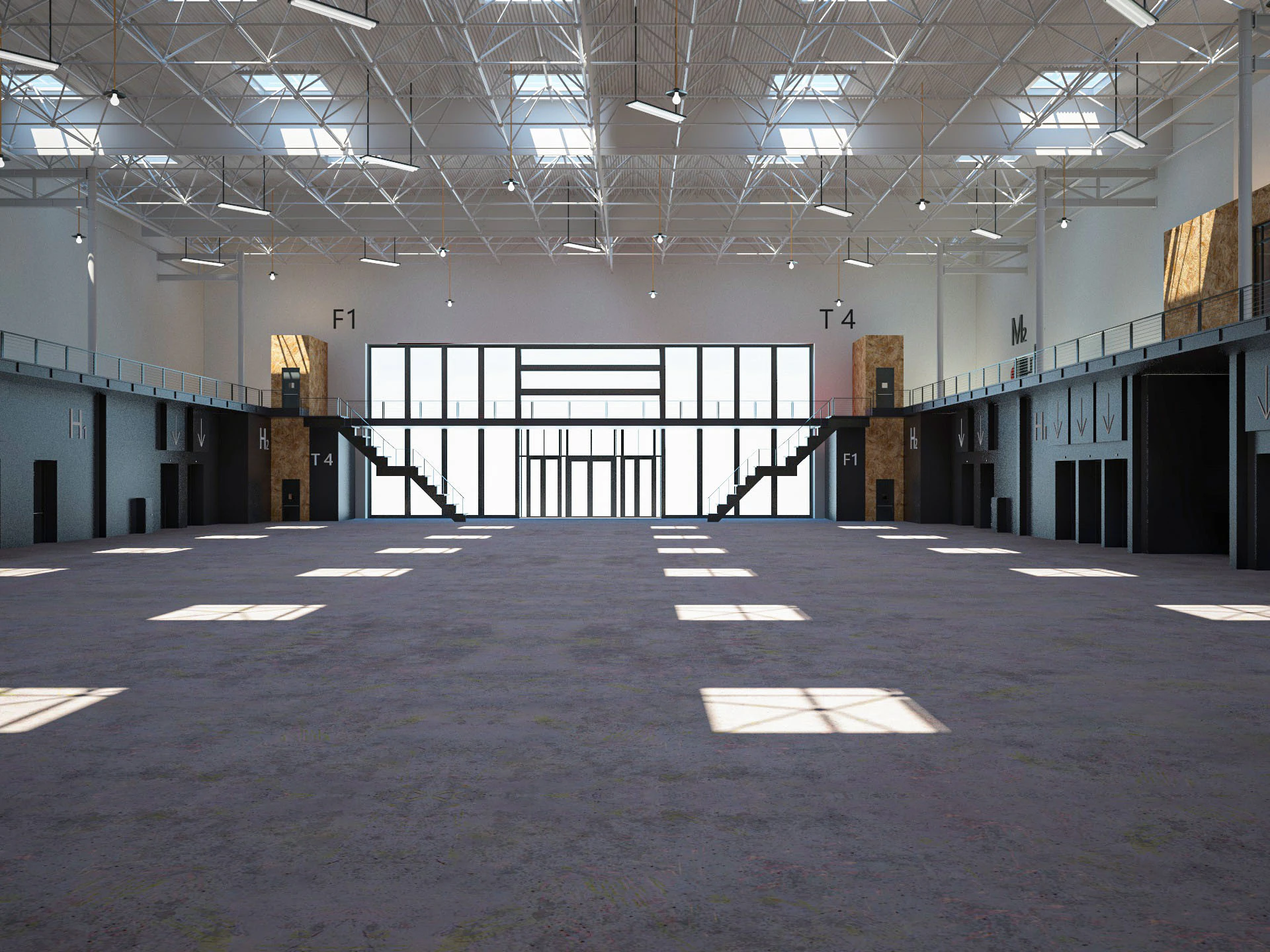 Exhibition Hall 14 interior 3D Model .c4d .max .obj .3ds .fbx .stl .blend 