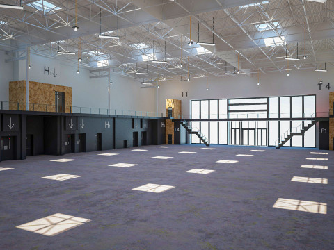 Exhibition Hall 14 interior 3D मॉडल