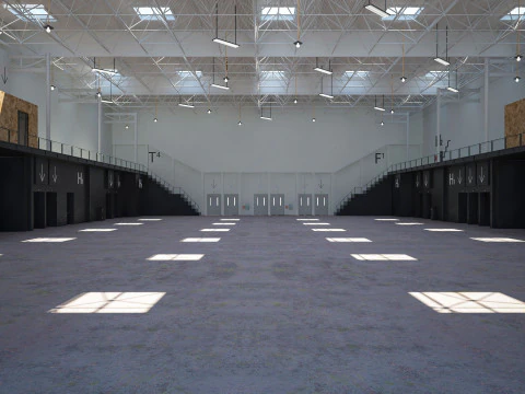 Exhibition Hall 14 interior 3D Model