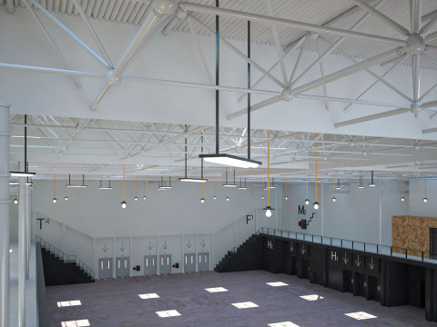 Exhibition Hall 14 interior 3D मॉडल