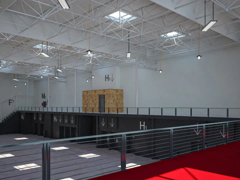 Exhibition Hall 14 interior 3D Model